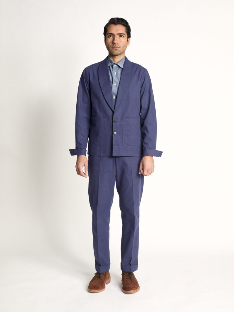 Blue Cotton Canvas